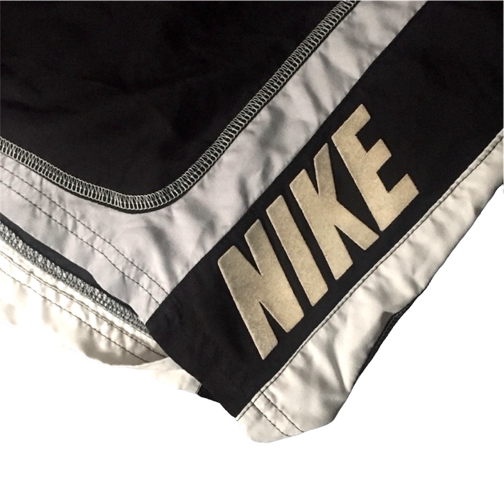 Nike Swim Trunks • True Black • White Accenting • Drawstring • Perfect